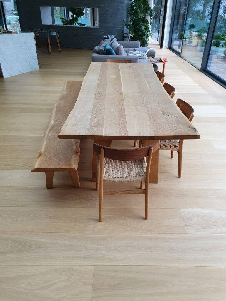 Live Edge Oak Dining Table