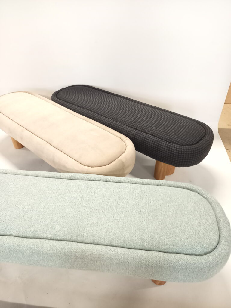 Upholstered bed end stools