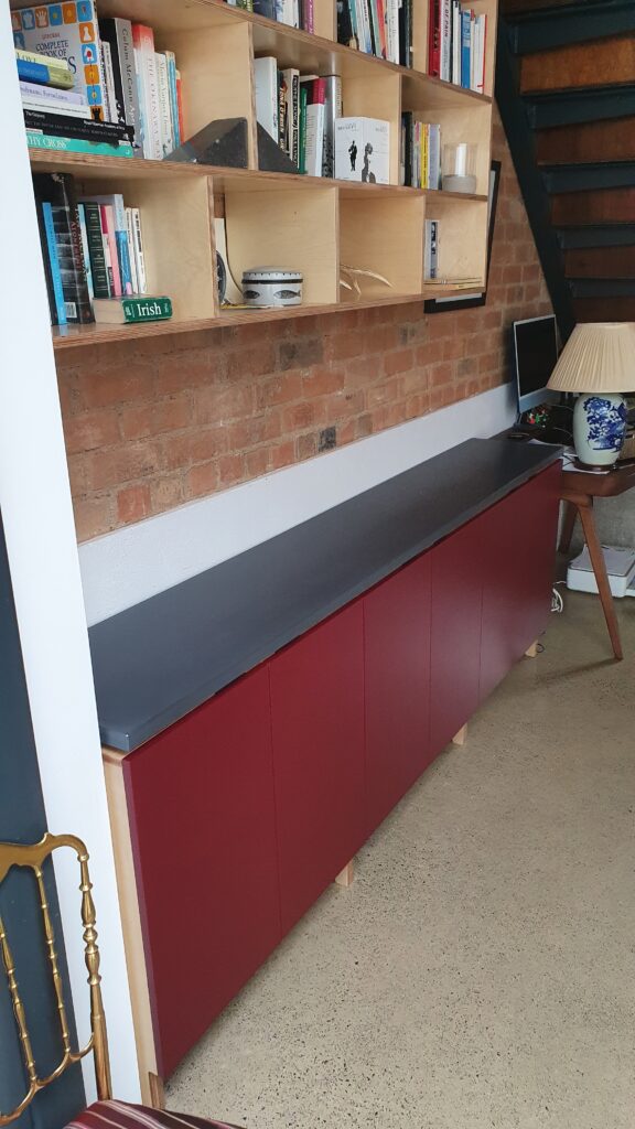 Painted Sideboard solid surface top